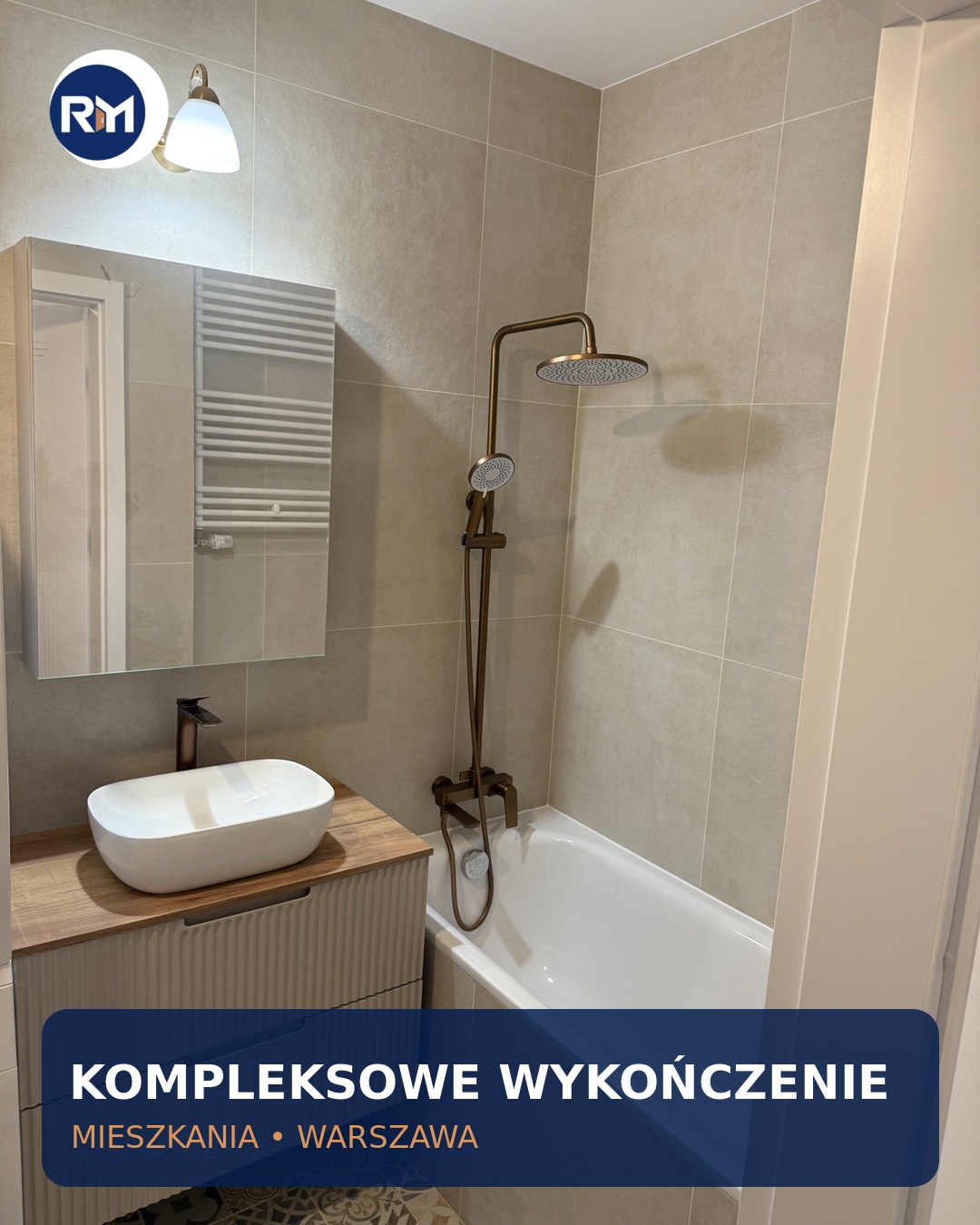 Kompleksowe wykończenie łazienki